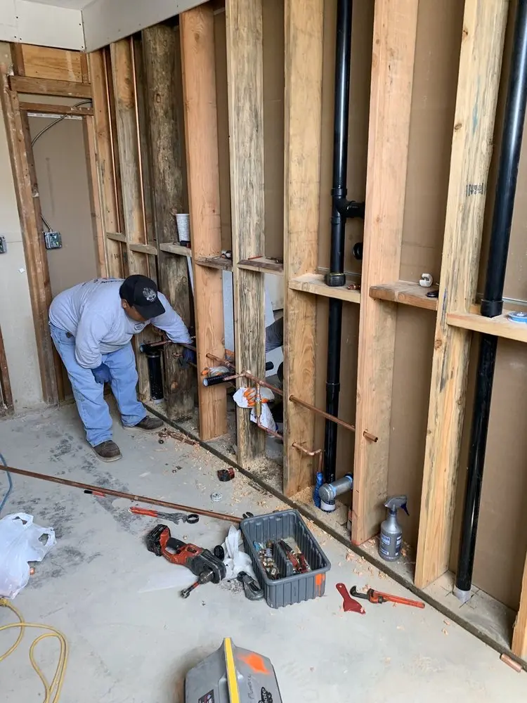 Commercial rough-in plumbing for Water Heater Replacement in Bucksport